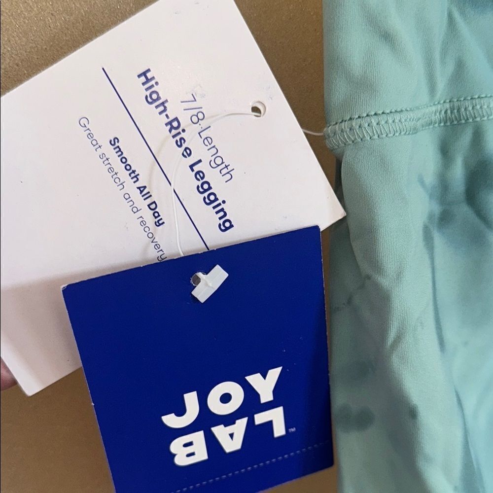 JoyLab High-Rise Blue Tie-Dye Leggings (7/8 Length) NWT - Picture 5 of 9
